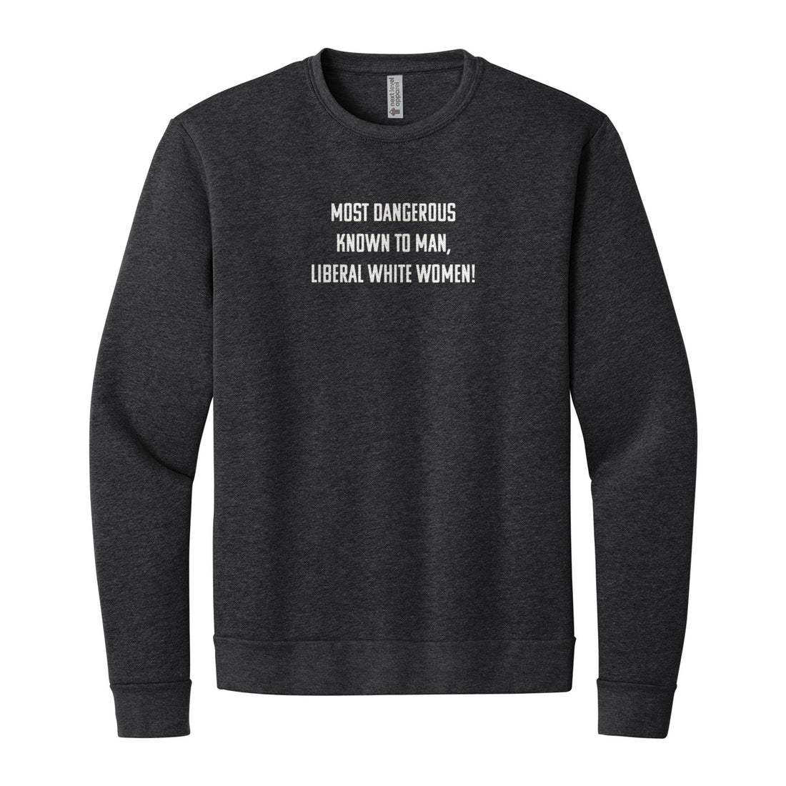 Liberal Women Sweatshirt in Heather Black, front