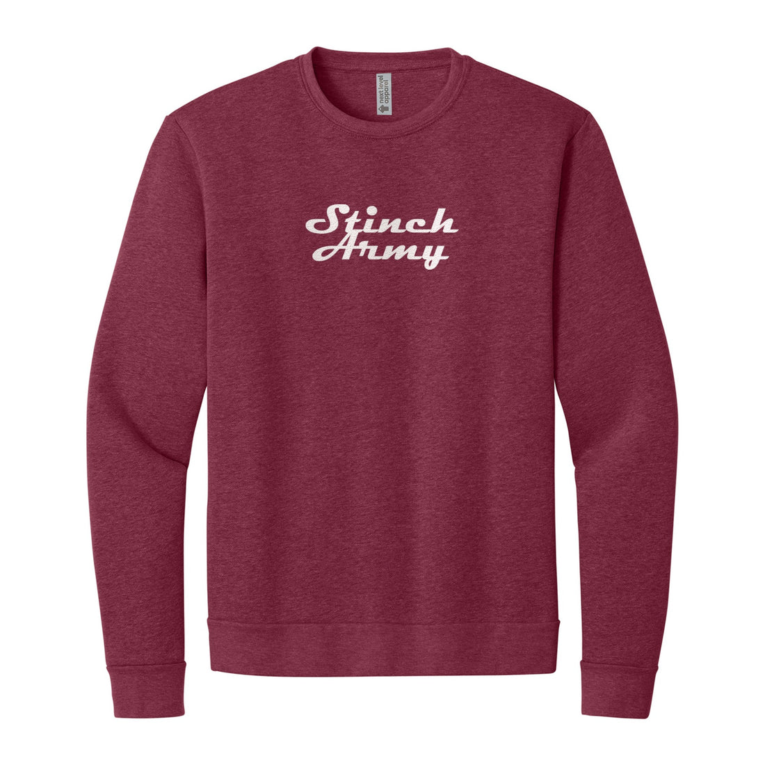 Stinch Nation Sweatshirt in Heather Cardinal, front