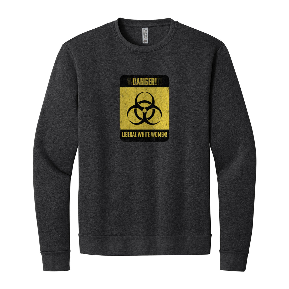 Toxic 2.0 Liberal Women Sweatshirt in Heather Black, front