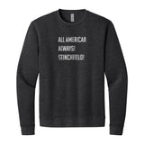 All American Sweatshirt in Heather Black, front