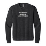 Liberal Women Sweatshirt in Heather Black, front