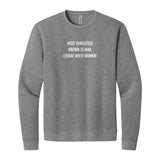 Liberal Women Sweatshirt in Heather Gray, front