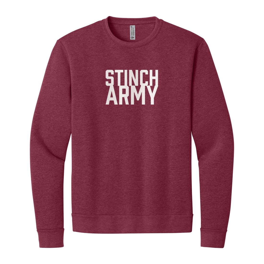 Stinch Army 2.0 Sweatshirt in Heather Cardinal, front