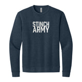 Stinch Army 2.0 Sweatshirt in Heather Midnight Navy, front