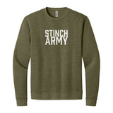 Stinch Army 2.0 Sweatshirt in Heather Military Green, front