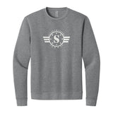 Stinch Army Logo Sweatshirt in Heather Gray, front