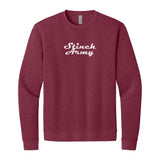 Stinch Nation Sweatshirt in Heather Cardinal, front