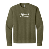 Stinch Nation Sweatshirt in Heather Military Green, front