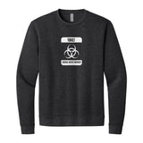Toxic Liberal Women Sweatshirt in Heather Black, front
