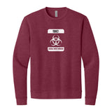 Toxic Liberal Women Sweatshirt in Heather Cardinal, front